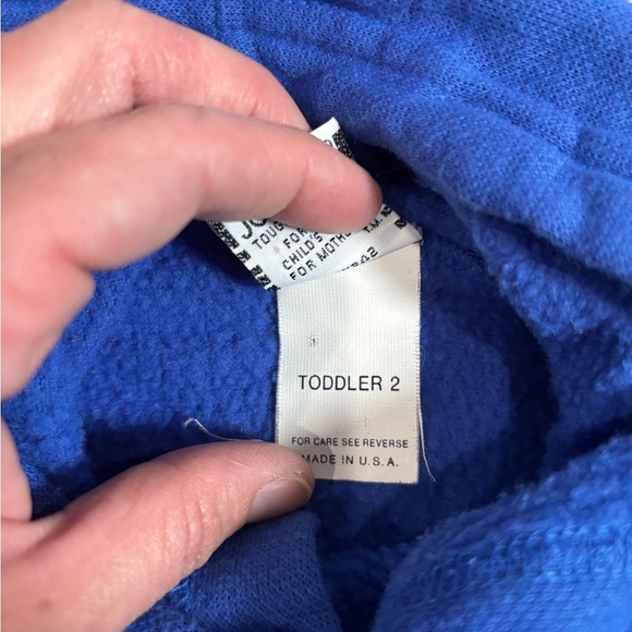 Vintage Jog Togs NY Giants Snap Up Sweatshirt Toddler Size 2 NFL football unisex - Picture 4 of 7